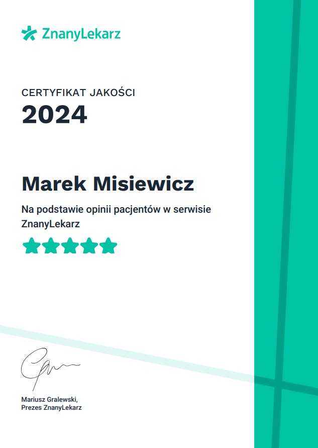 Certyfikat Jakości 2024